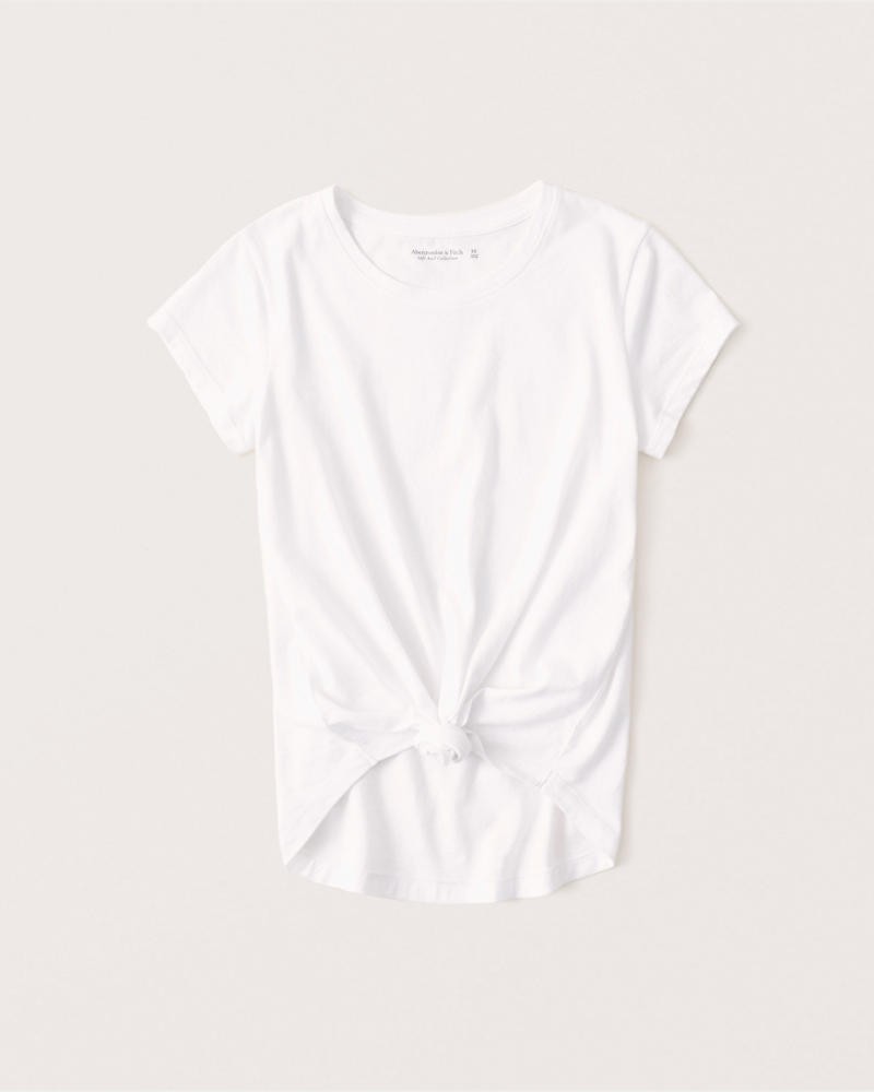 Knotted Crew Tee | Abercrombie & Fitch US & UK