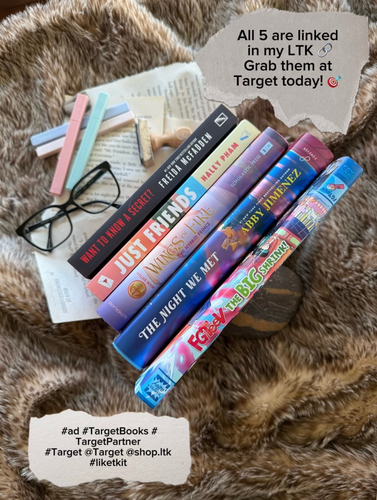 #ad told myself i'd go to sleep early… then i started with just 1 chapter 😅 5 books and 0 regrets. All linked in my LTK 🎯 #TargetBooks #TargetPartner #Target #liketkit @Target  @shop.ltk 