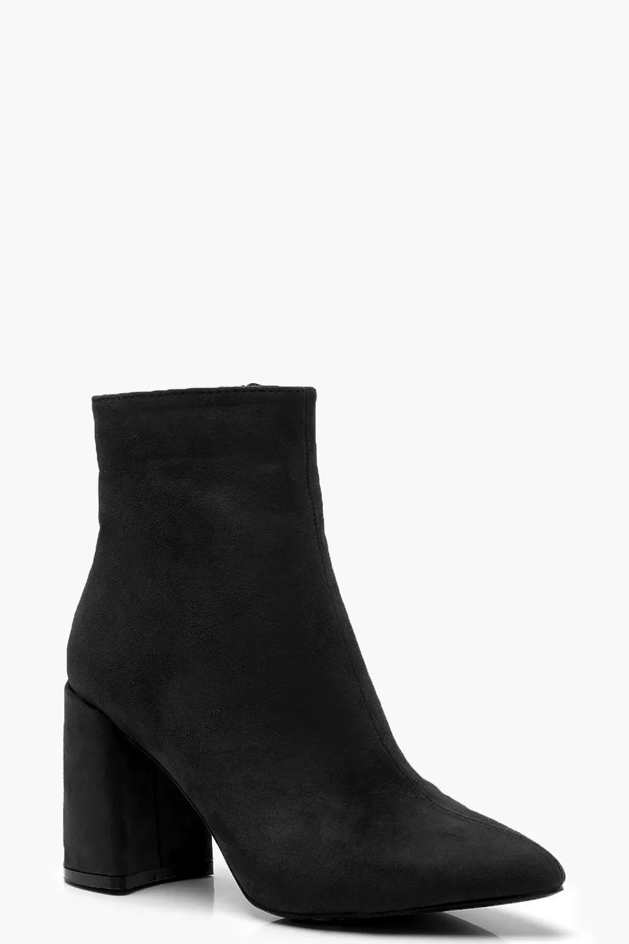 Block Heel Sock Boots | Boohoo.com (UK & IE)