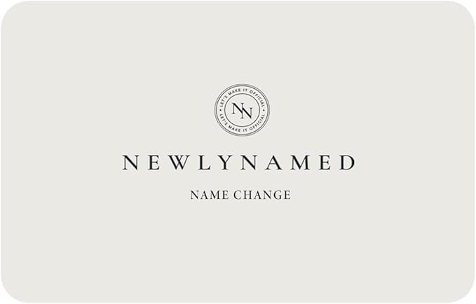 NewlyNamed Name Change Gift – Redeemable for a NewlyNamed Box - Personalized Name Change After ... | Amazon (US)
