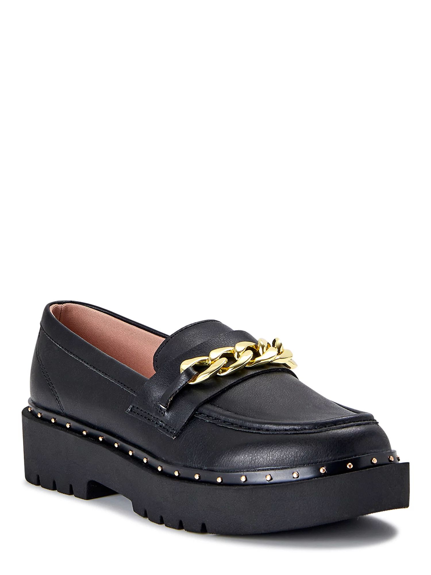 Wonder Nation Little Girl & Big Girl Lug Loafer, Sizes 13-6 | Walmart (US)