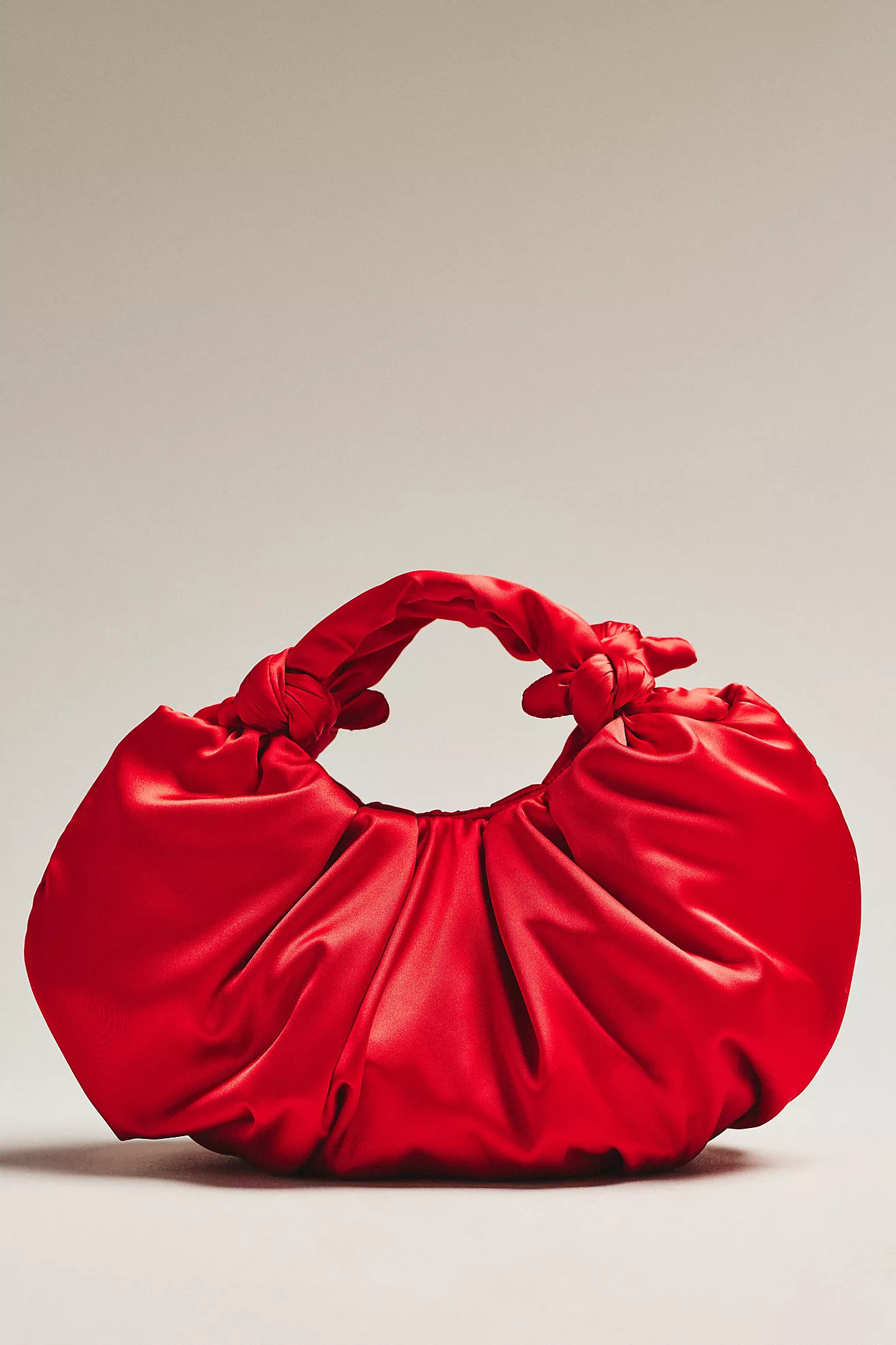 Slouchy Satin Knotted Bag | Anthropologie (US)