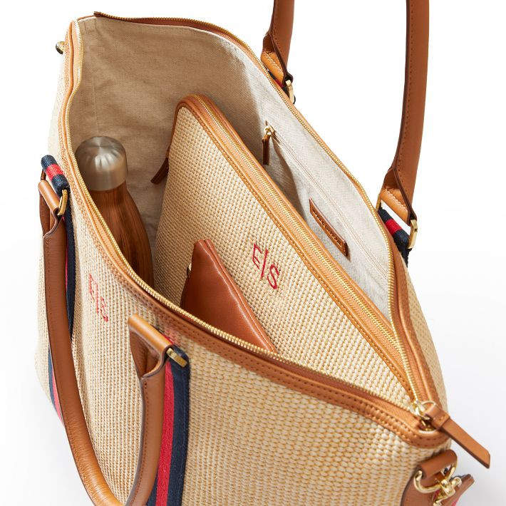 Essential Raffia Laptop Case | Mark and Graham