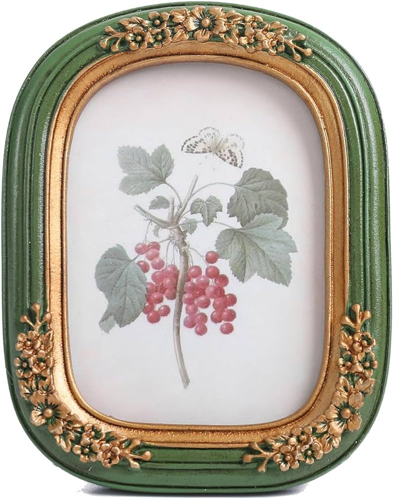 SIKOO 2.5x3.5 Vintage picture frames Small Picture Frame Wallet Size Picture frames 2.5 x 3.5 Orn... | Amazon (US)