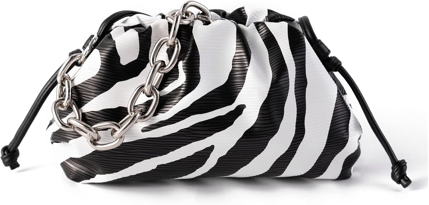 AZWBAG Women Dumpling Crossbody Bag Cloud Evening Bag Sparkly Clutch Purses Chain Shoulder Bag Dr... | Amazon (US)