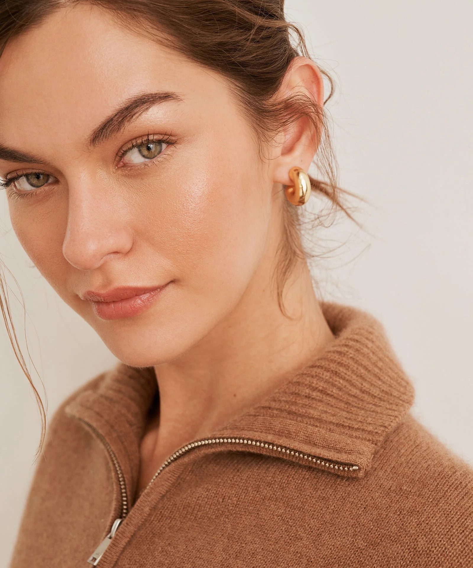 Luxe Cashmere High Neck Quarter Zip | NAADAM