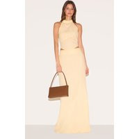 Butter Yellow Woven Maxi Skirt | PrettyLittleThing US