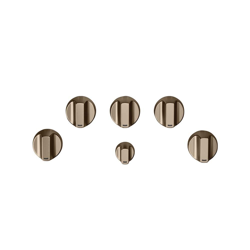 Gas Cooktop Knob Kit in Brushed Bronze | The Home Depot