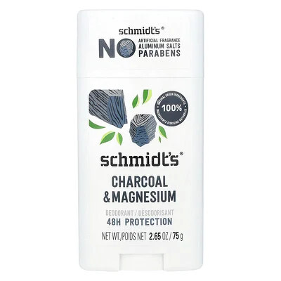 Schmidt's, Deodorant, Charcoal & Magnesium, 2.65 oz (75 g) | iHerb