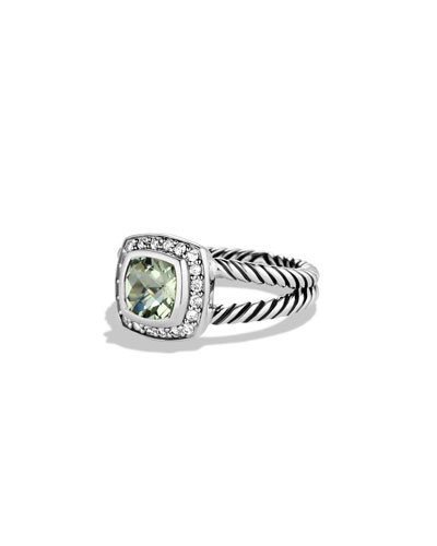 Petite Albion Ring with Prasiolite and Diamonds | Neiman Marcus