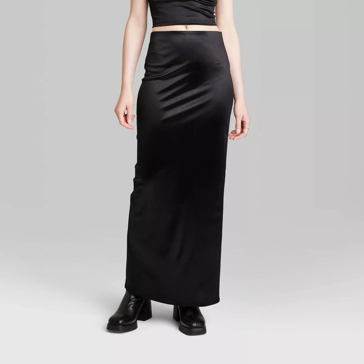 Women's High-Rise Shine Knit Maxi Skirt - Wild Fable™ | Target