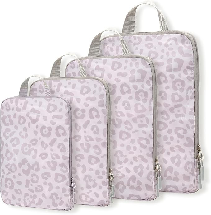 WOOMADA Compression Packing Cubes for Suitcases Travel Essentials 4 Set Expandable Travel Bags Or... | Amazon (US)