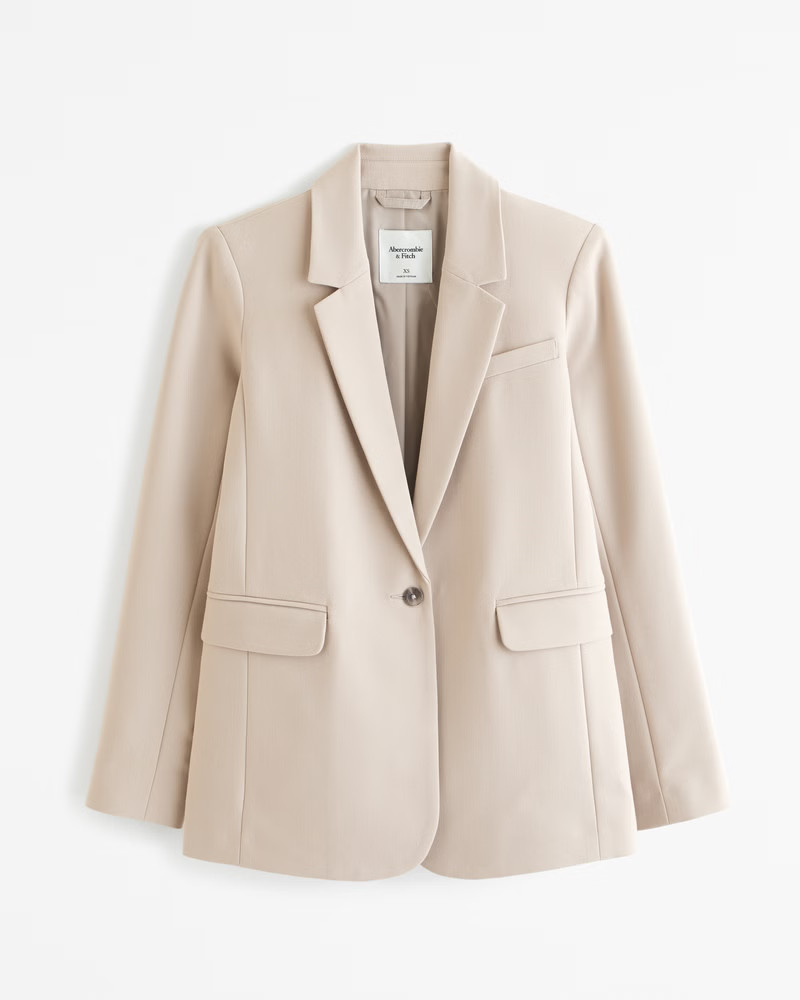 Women's Classic Suiting Blazer | Women's Coats & Jackets | Abercrombie.com | Abercrombie & Fitch (US)