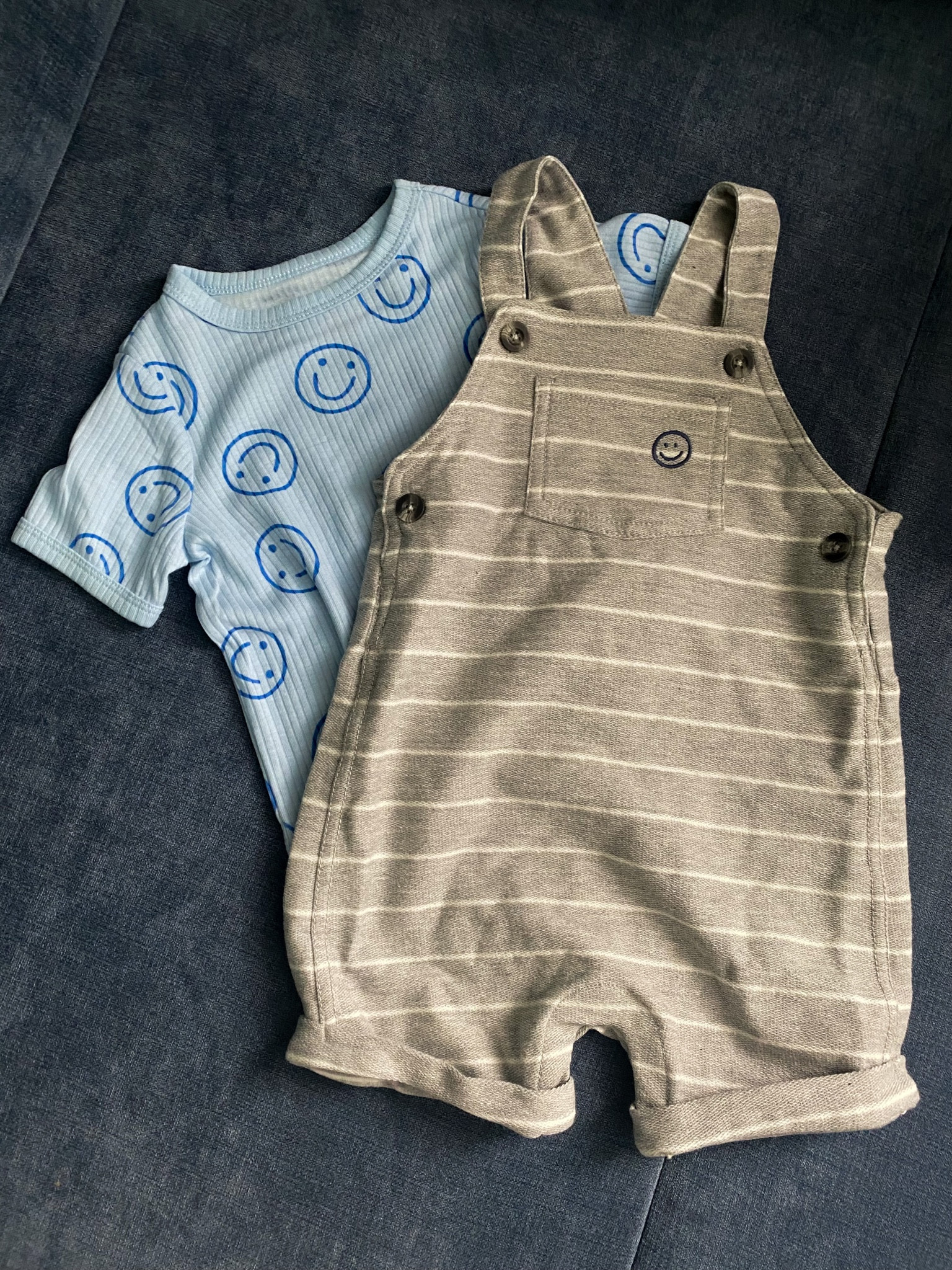 Baby boy overalls! Baby boy summer outfit, Toddler summer outfits, smiley face outfits, smiley tee, target baby, shortfalls, baby outfits. 

#LTKbump #LTKbaby #LTKkids