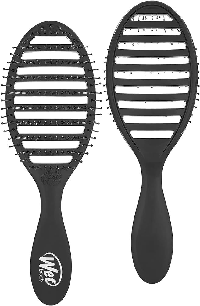 Wet-Brush Speed Dry Hair-Brush, Black - Vented Design and Ultra Soft HeatFlex Bristles Are Blow D... | Amazon (US)