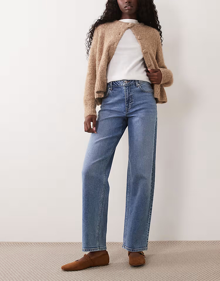 \u203a ASOS DESIGN ankle grazer comfort stretch straight leg jeans in dark vintage wash | ASOS (Global)