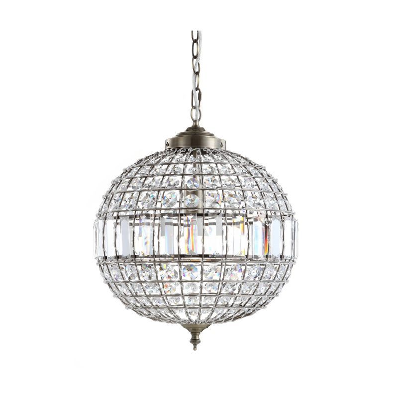 Crystal/Metal Georgina Chandelier Pendant (Includes Energy Efficient Light Bulb) Antique Brass - ... | Target