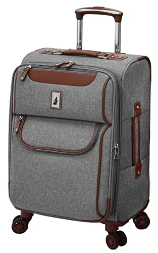 LONDON FOG Westminster Expandable Spinner Grey, 20" Carry On | Amazon (US)