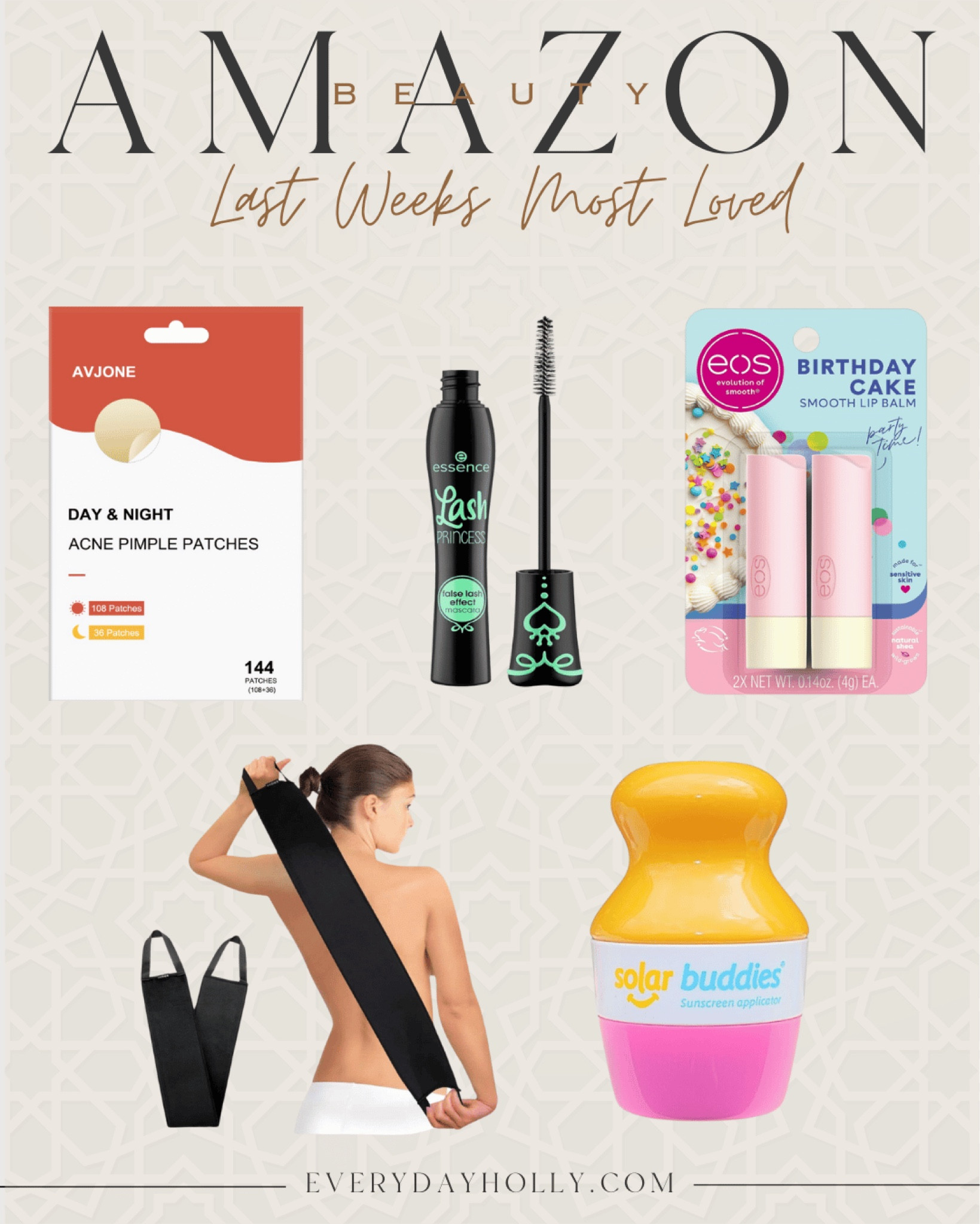 Beauty Favorites 

Beauty  beauty essentials  makeup  skincare  self care  sunscreen  pimple patch  self tanning essentials  summer vacation  travel essentials 

#LTKSeasonal #LTKitbag #LTKbeauty