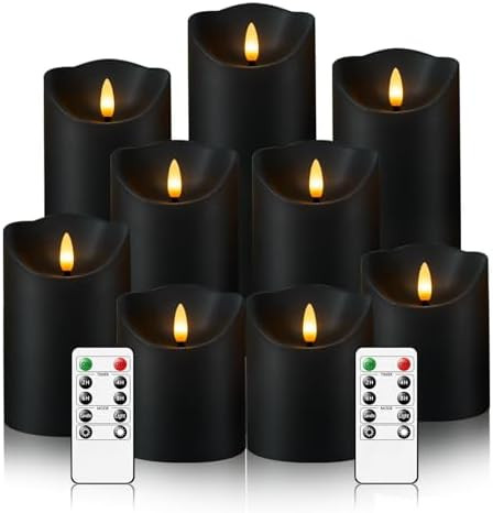 Flameless Candles with Remote, Battery Operated Flickering Flameless Candles, LED Candles with Ti... | Amazon (US)