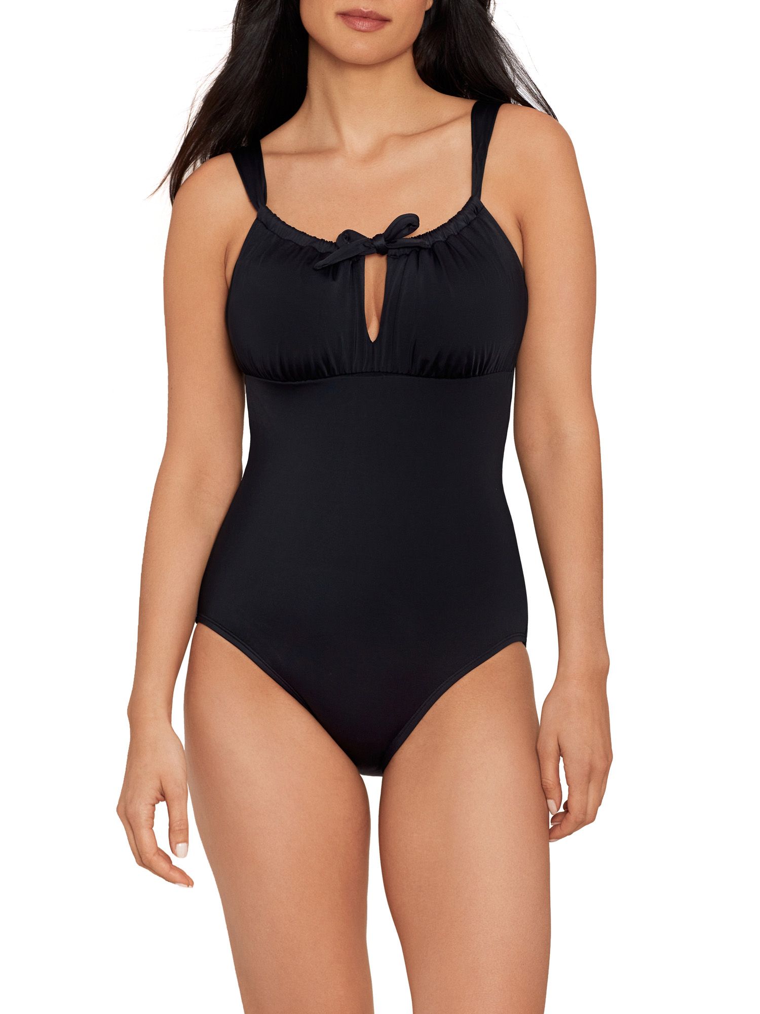 Time and Tru Women’s Keyhole Front One Piece Swimsuit | Walmart (US)