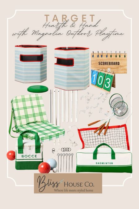 Let the adventures begin with our 🌞Outdoor Playtime🚀 collection from Target! From competitive bocce to high-flying badminton, we've got everything you need to make the great outdoors your playground. 🏸🎾 Gear up for endless fun under the 🌈🌳



#LTKHome #LTKSeasonal #LTKStyleTip