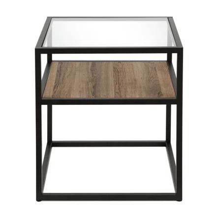 Gelman 22'' Tall Glass Frame End Table | Wayfair North America