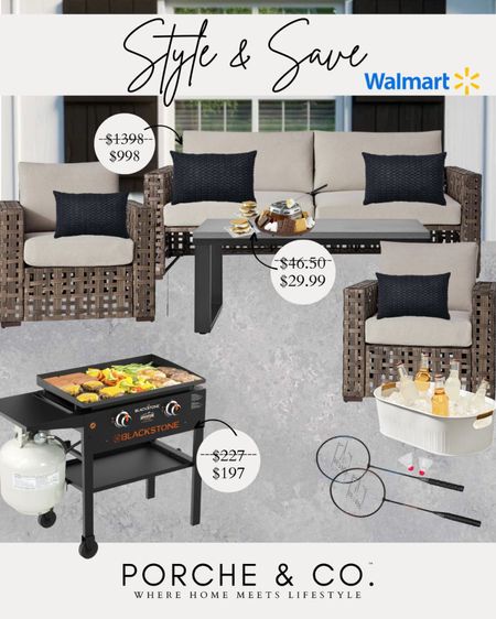 Style and save with Walmart, outdoor entertaining, outdoor living space, family, friends 
#visionboard #moodboard #porcheandco

#LTKhome #LTKstyletip #LTKSeasonal
