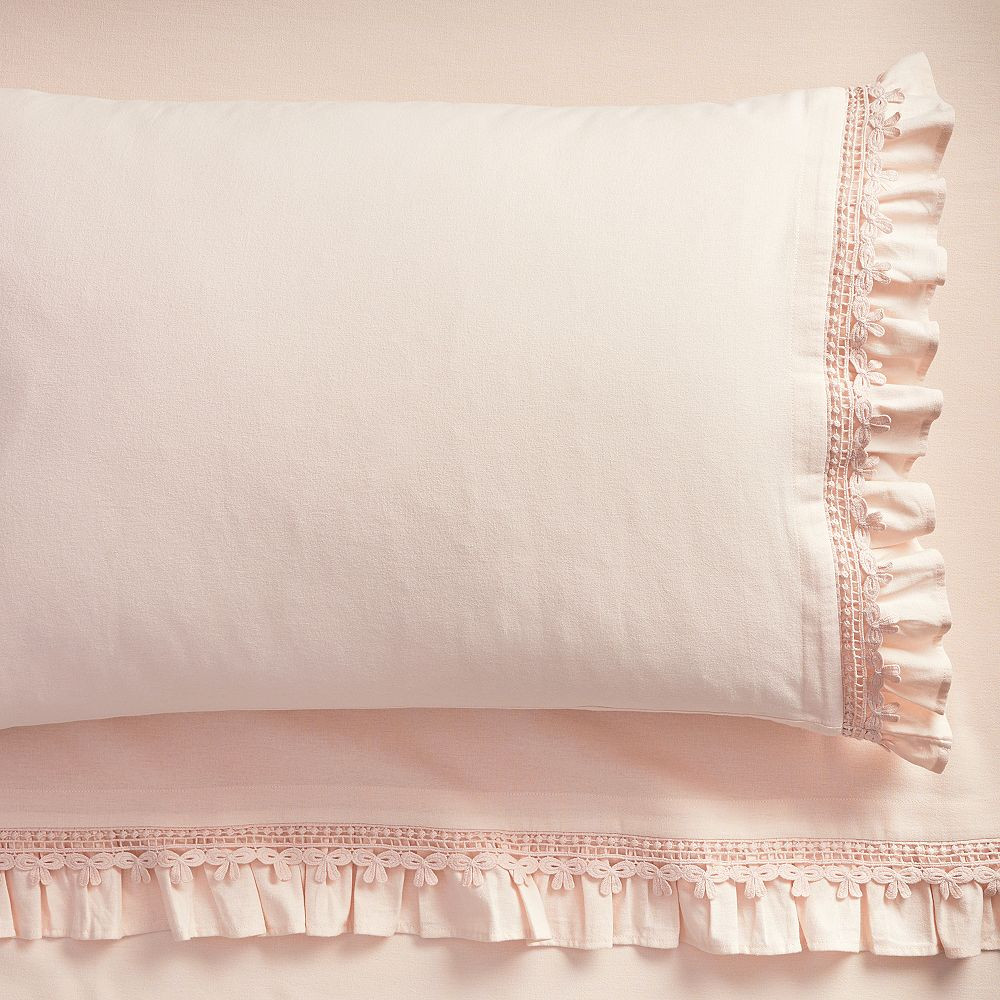 LoveShackFancy Daydream Ruffle Flannel Sheet Set | Pottery Barn Teen