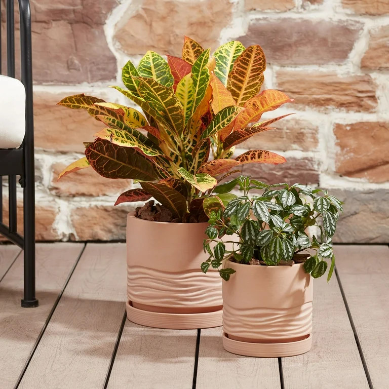 Better Homes & Gardens Pottery 8" Terry Terracotta Planter, Red - Walmart.com | Walmart (US)