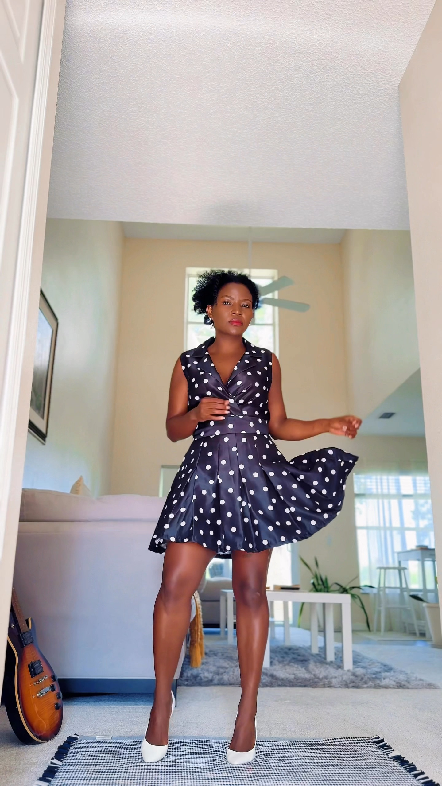 Dinner outfit idea. Polka dot dresss

#LTKSummerEdit #LTKFindsUnder100 #LTKStyleTip