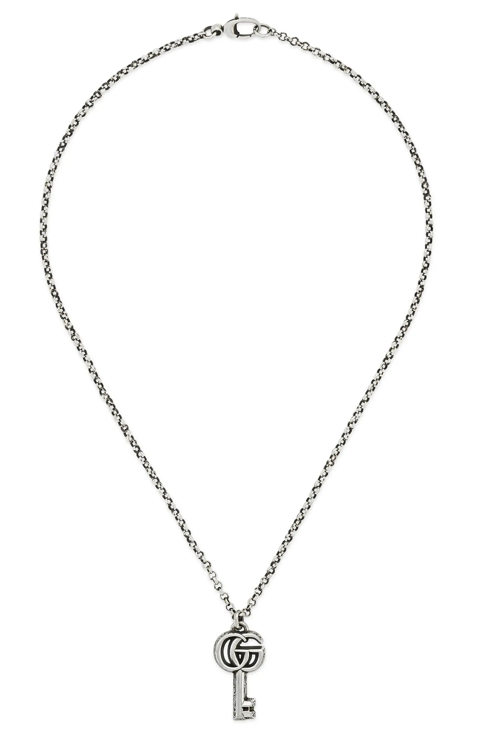 GG Silver Key Necklace | Nordstrom