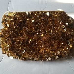 Gold Sequin Mini Shoulder Bag NWOT | Poshmark