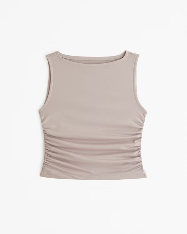 YPB powerSOFT Ruched Slash Tank | Abercrombie & Fitch (US)