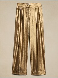Relaxed Lamé Trouser | Banana Republic Factory