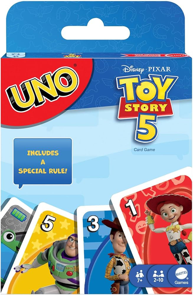 ​Mattel Games UNO Disney and Pixar Toy Story 5 Card Game with Movie-Inspired Deck for Kid & Fam... | Amazon (UK)