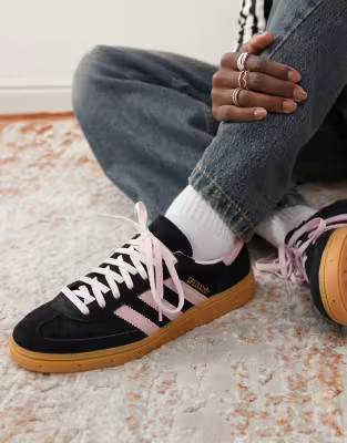 adidas Originals Handball Spezial trainers in black and pink | ASOS (Global)
