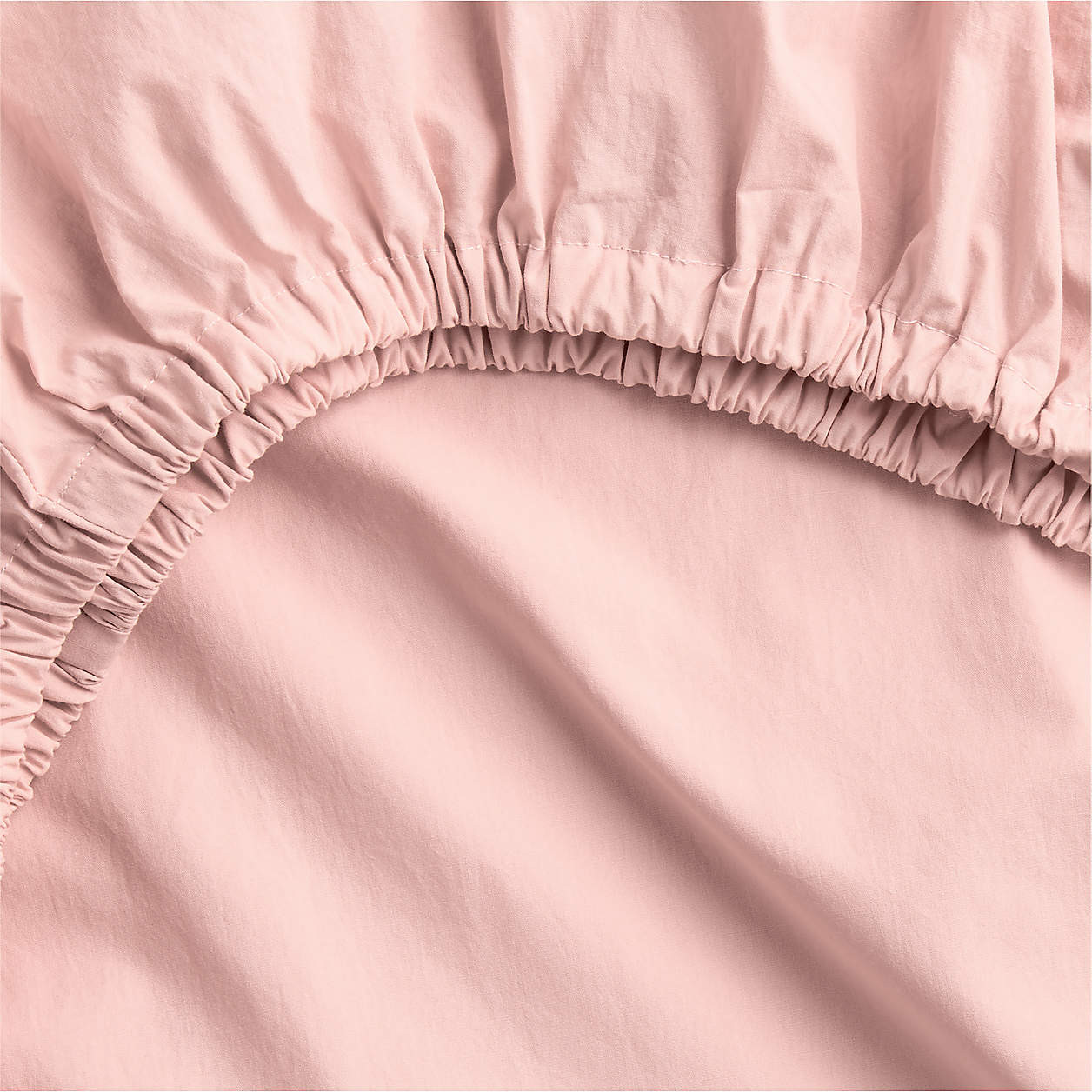 Cozy Cloud Elegant Pink Washed 100% Organic Cotton Baby Crib Fitted Sheet + Reviews | Crate & Kid... | Crate & Barrel