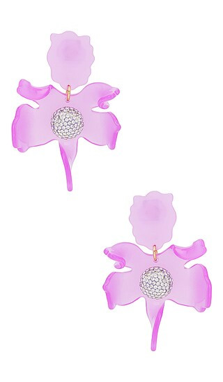 Crystal Lily Earrings in Ultraviolet | Revolve Clothing (Global)