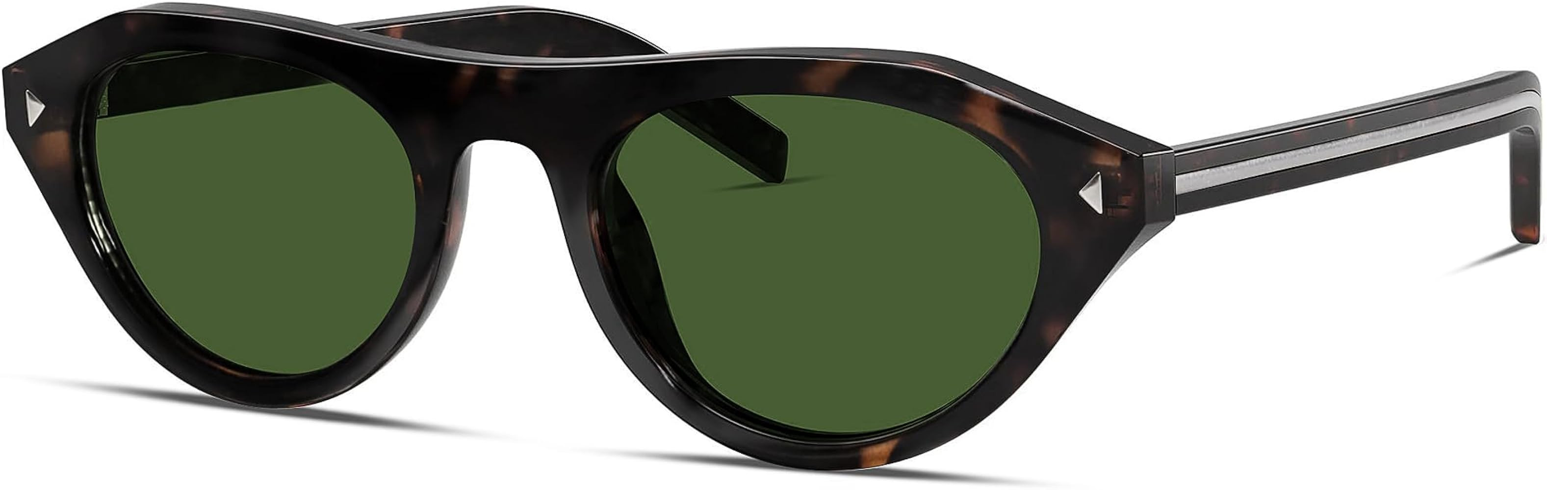 Lentes de sol ovalados peque\u00f1os retro para mujeres y hombres, modernos y elegantes, ojo de g... | Amazon (US)