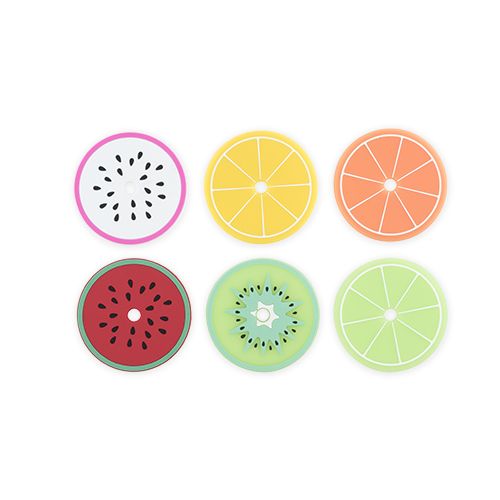 Tropical Fruit Drink Lid Coasters | Walmart (US)