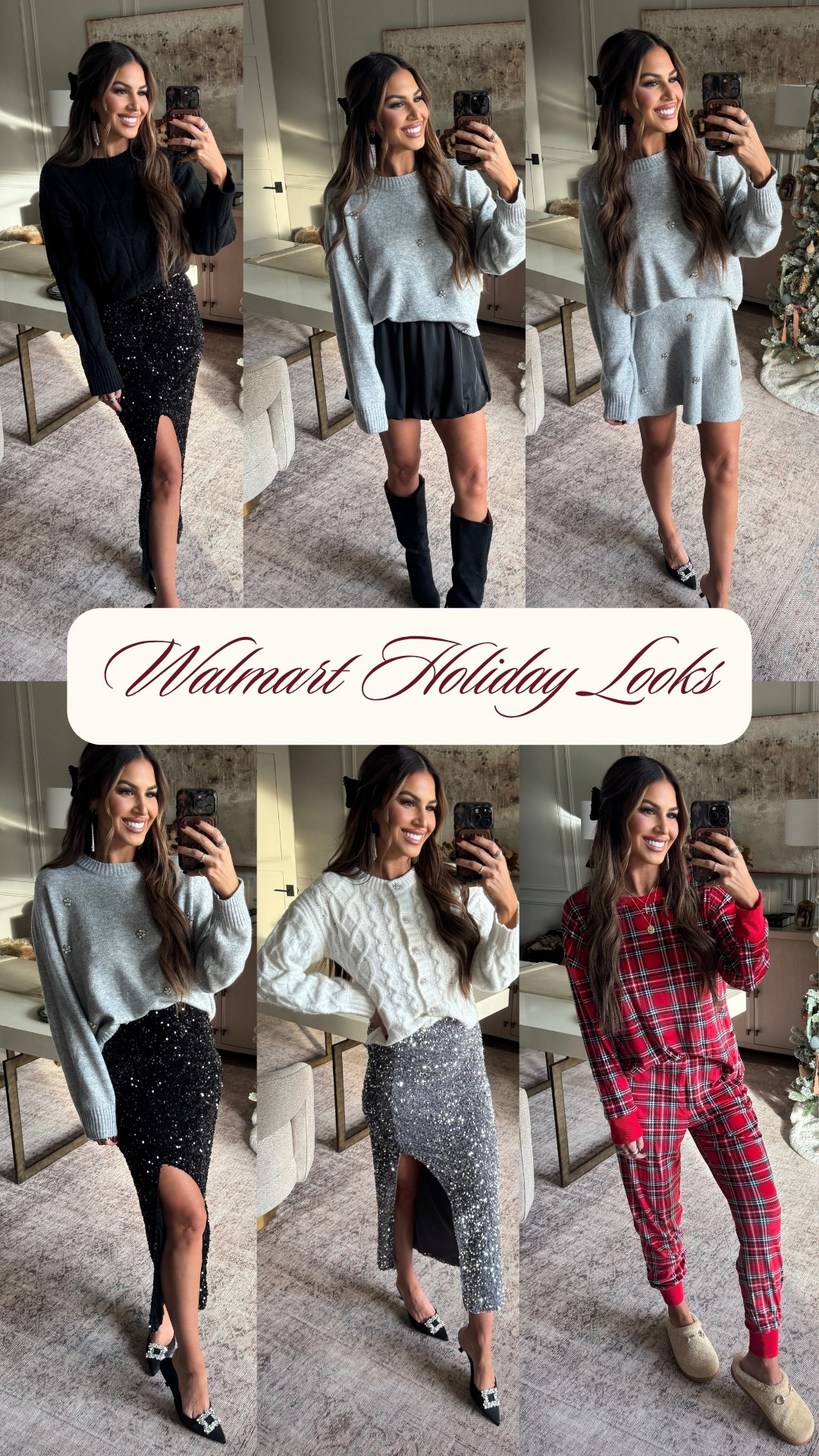 walmart holiday looks and all under $30!

wearing a small in everything, except a medium in the embellished grey sweater!

 

 #LTKHoliday #LTKSeasonal #LTKFindsUnder50