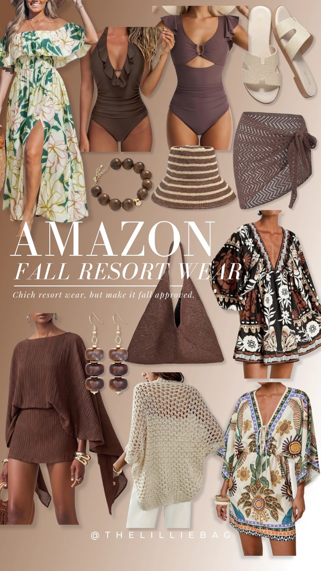 Fall getaway, but make it fit the season 🤎🌴 These Amazon resort finds are perfect for a warm-weather trip when you still want those rich fall colors — chic swimsuits, easy cover-ups + accessories that pull it all together. Saving these for the next vacation ✈️

fall vacation outfits, resort wear, Amazon fashion, vacation outfits, swimsuits

#LTKTravel #LTKSeasonal #LTKootd
