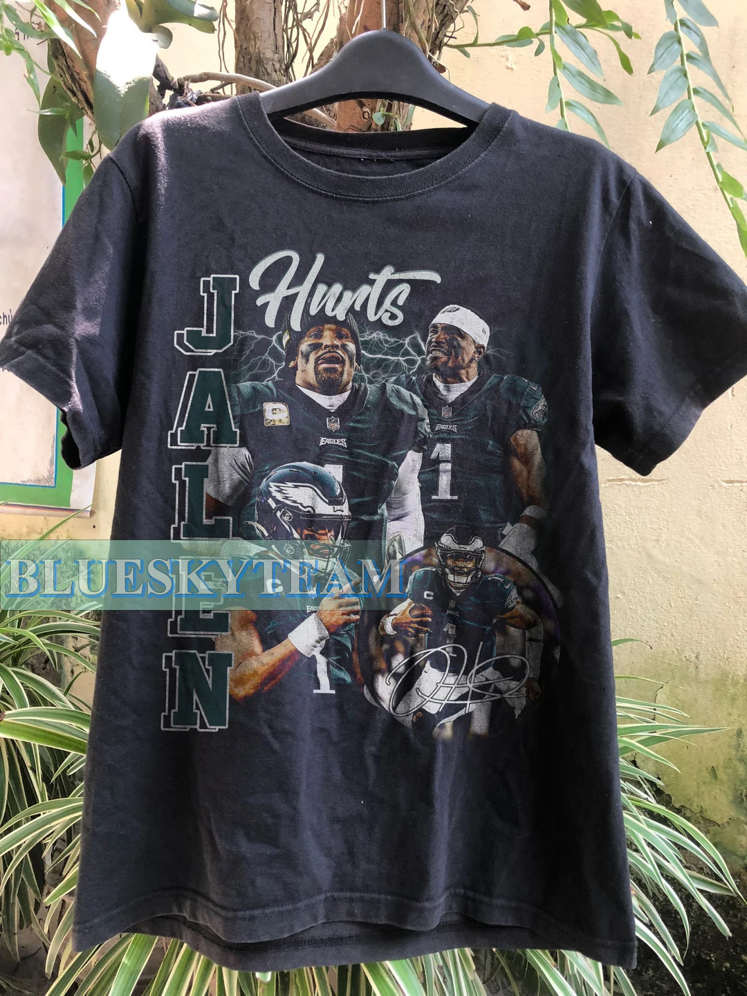 Jalen Hurts Vintage 90s Shirt, Jalen Hurts Shirt, Quarterback Homage Retro Classic Graphic Tee Bo... | Etsy (US)