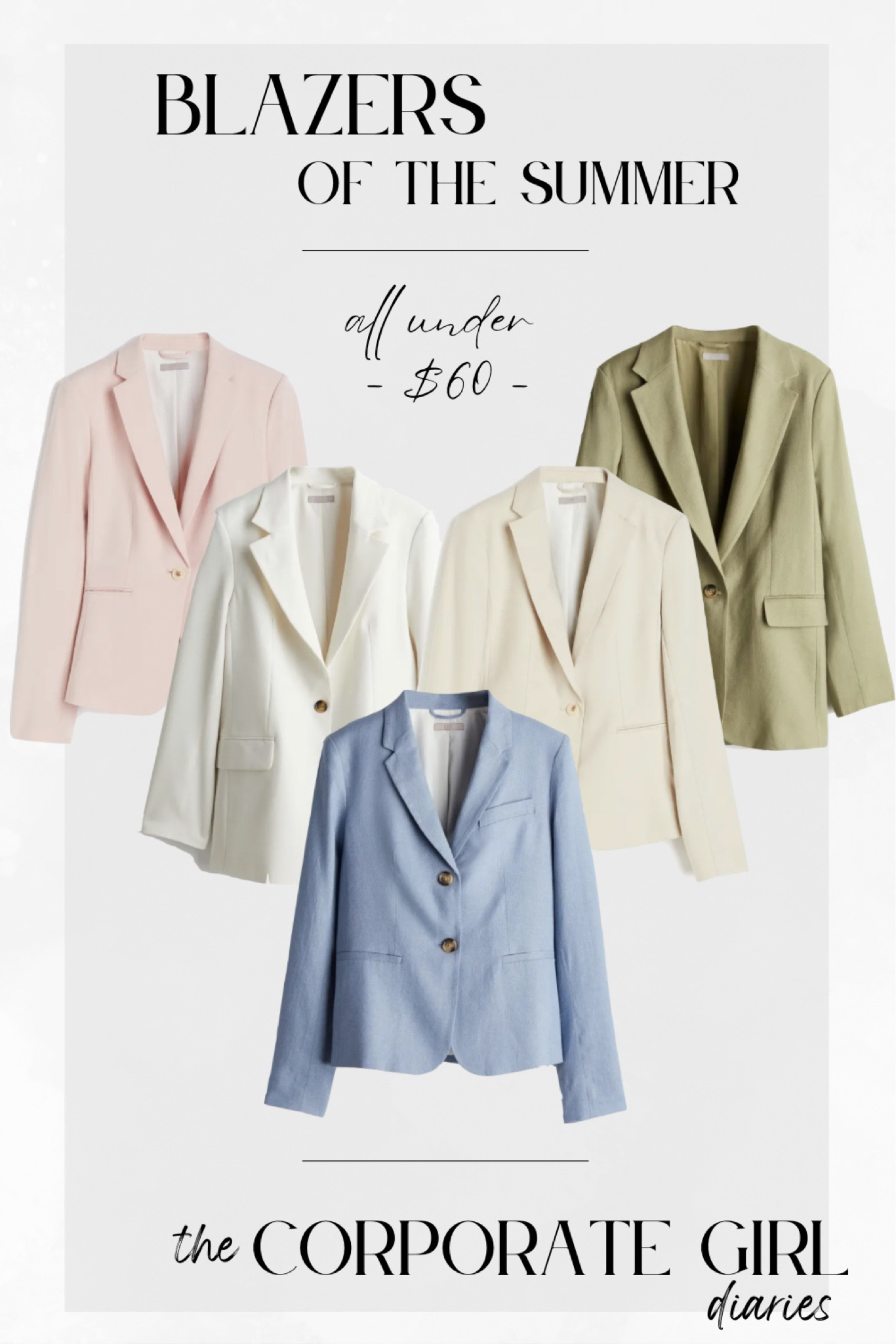 Summer work outfit summer office fit corporate girl professional blazers office business causal outfit ideas for summer affordable work outfit 

#LTKWorkwear #LTKFindsUnder100 #LTKSeasonal