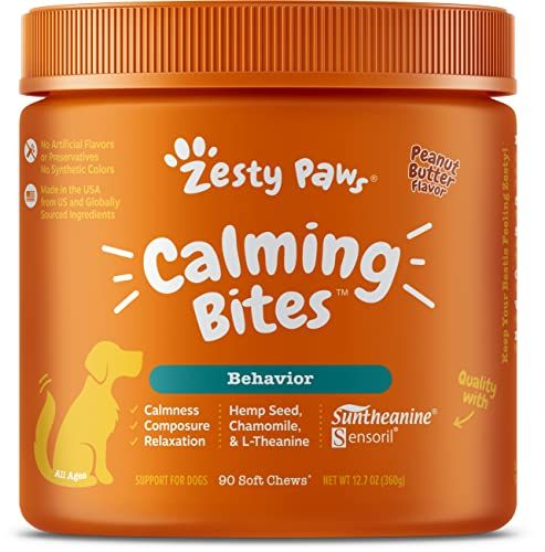 Zesty Paws Calming Soft Chews for Dogs - Composure & Relaxation for Everyday Stress & Separation + T | Amazon (US)