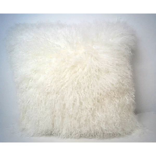 Tibetan Lamb Fur Throw Pillow | Wayfair North America