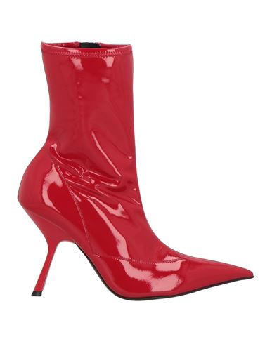 Sergio Rossi Woman Ankle boots Red Size 7.5 Textile fibers | YOOX (US)