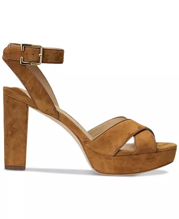 Lauren Ralph Lauren Women's Sasha Ankle-Strap Platform Dress Sandals - Macy's | Macys (US)