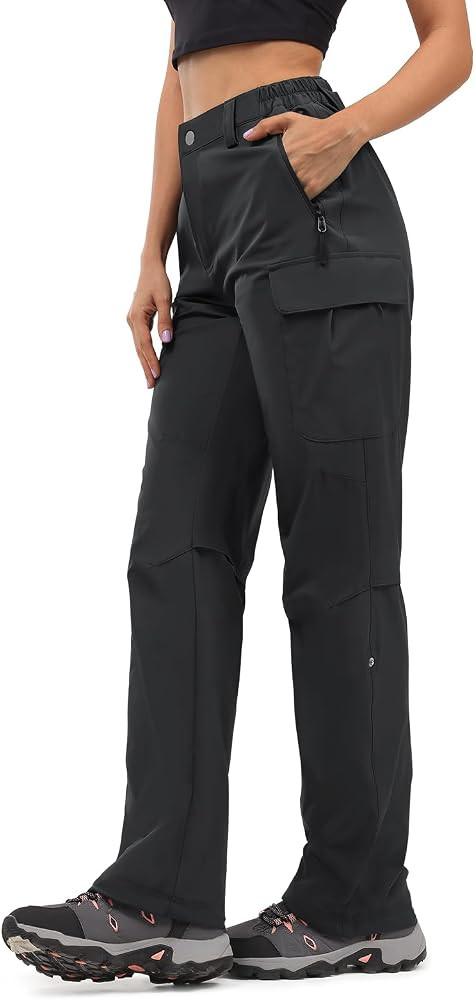 Moosehill Women's-Hiking-Pants-Cargo-Quick-Dry-Stretch-Lightweight Work Outdoor Pants with 5 Deep... | Amazon (US)